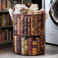 文学的ムードのランドリーバスケット